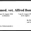 Bonfert Alfred 1904-1993 Todesanzeige